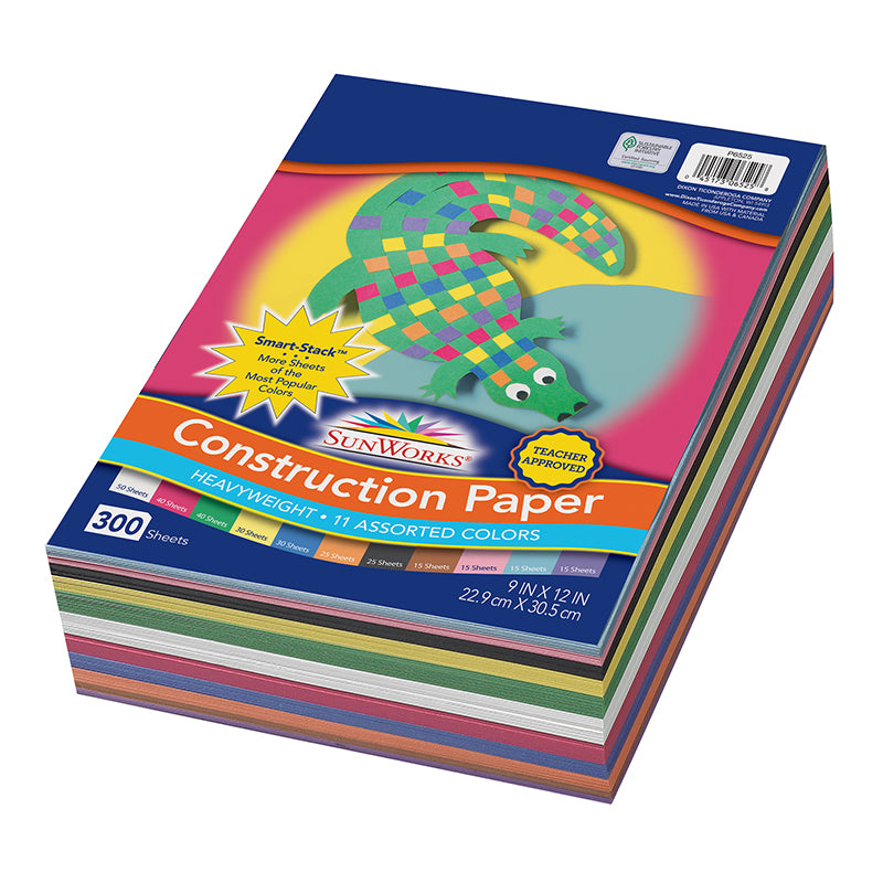 28569 SUNWORKS CONSTRUCTION PAPER 9X12 SMART STACK 300 COUNT - Factory  Select